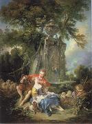 Francois Boucher Think of the grapes Sweden oil painting artist